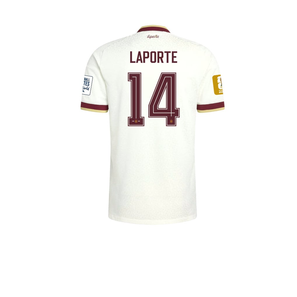 Spain 2026 Two-Star World Cup Champions Men's Away Jersey – Aymeric Laporte #14