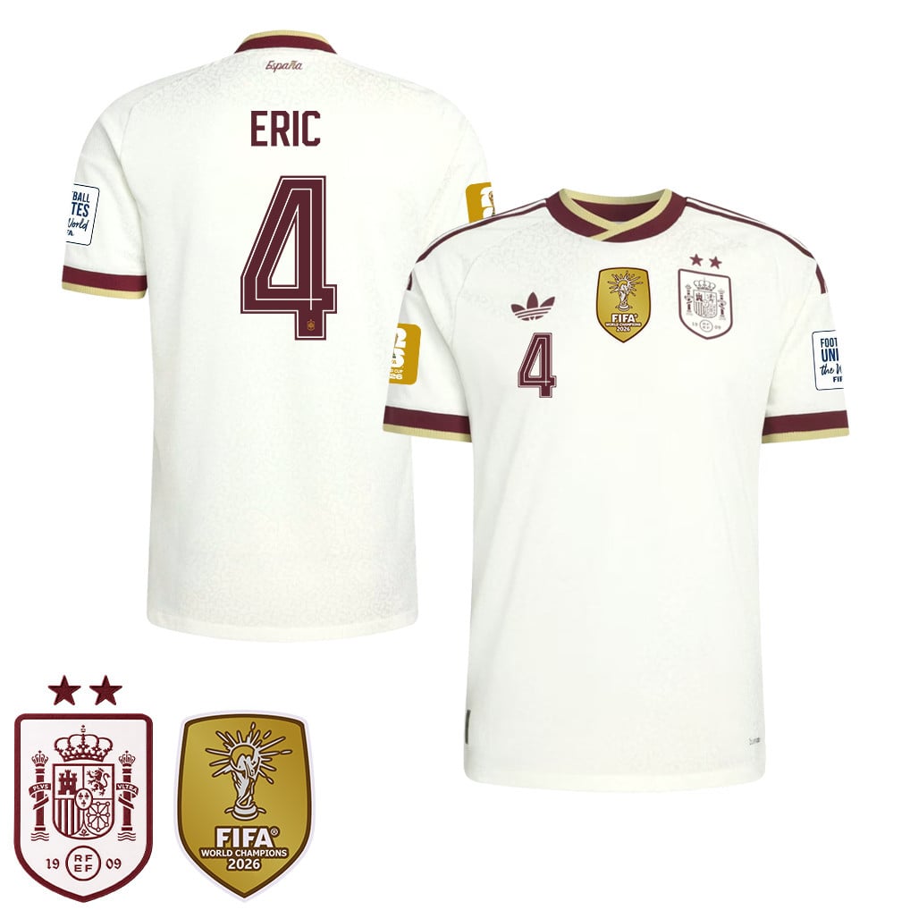 Spain 2026 Two-Star World Cup Champions Men's Away Jersey – Eric García #4