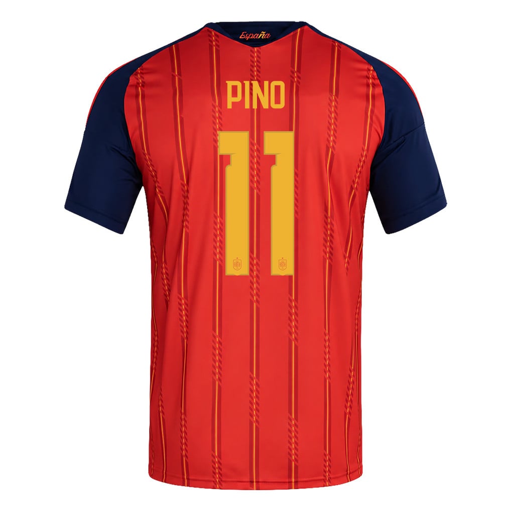 Spain 2026 Two-Star World Cup Champions Kids Home Jersey – Yeremy Pino #11