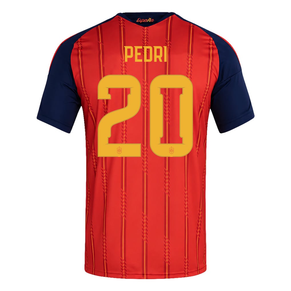 Spain 2026 Two-Star World Cup Champions Kids Home Jersey – Pedri #20