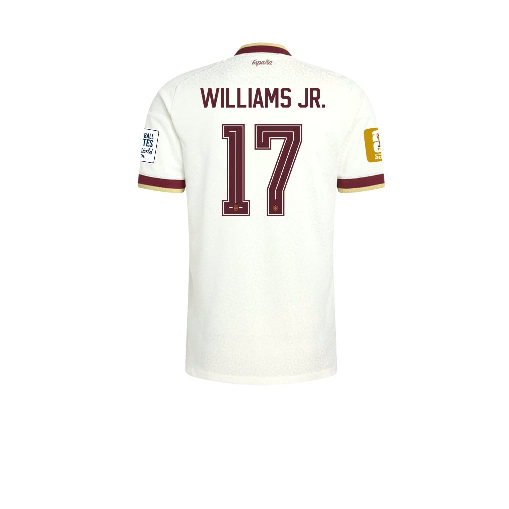 Spain 2026 Two-Star World Cup Champions Kids Away Jersey – Nico Williams #17