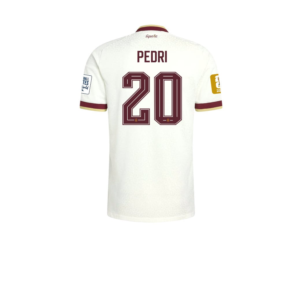 Spain 2026 Two-Star World Cup Champions Kids Away Jersey – Pedri #20