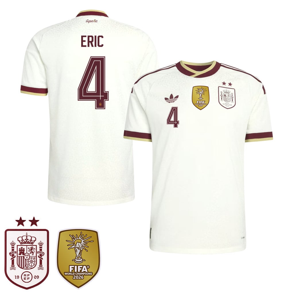 Spain 2026 Two-Star World Cup Champions Kids Away Jersey – Eric García #4