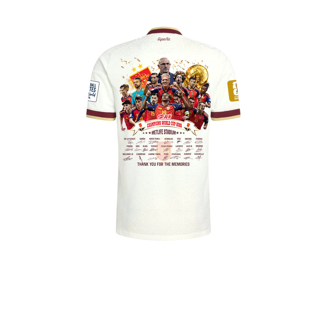 Spain 2026 Two-Star World Cup Thanks for the Memories Kids Away Jersey