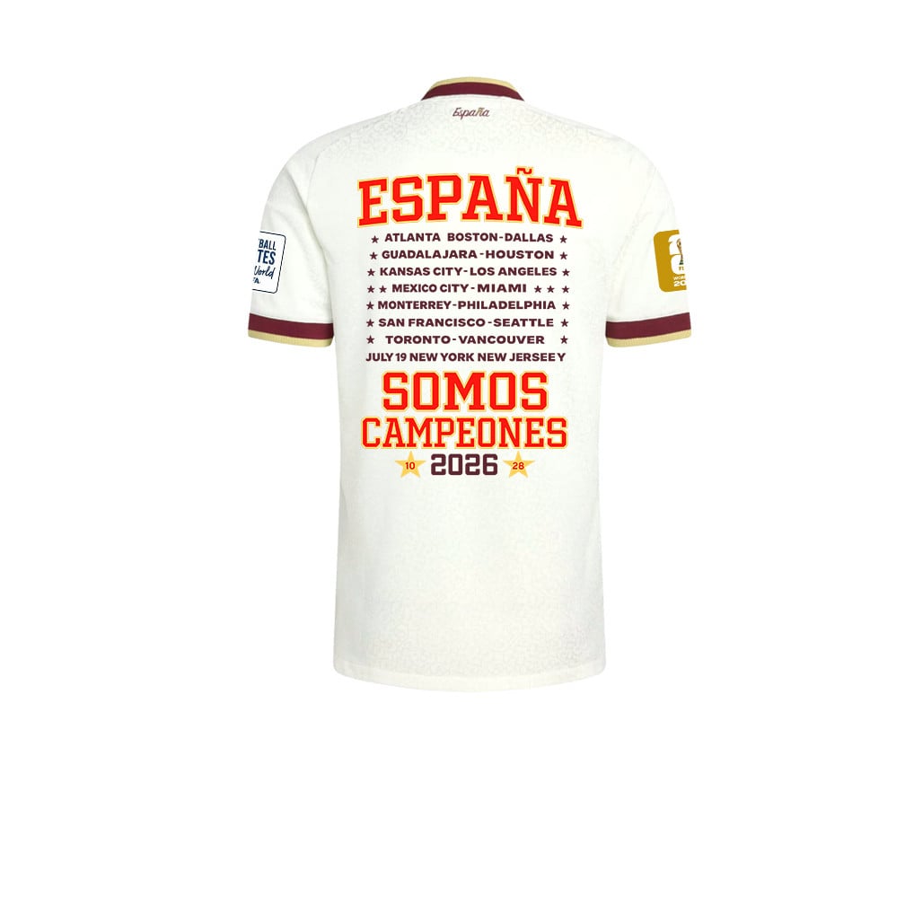 Spain 2026 Two-Star World Cup Spain We Are Champions Kids Away Jersey