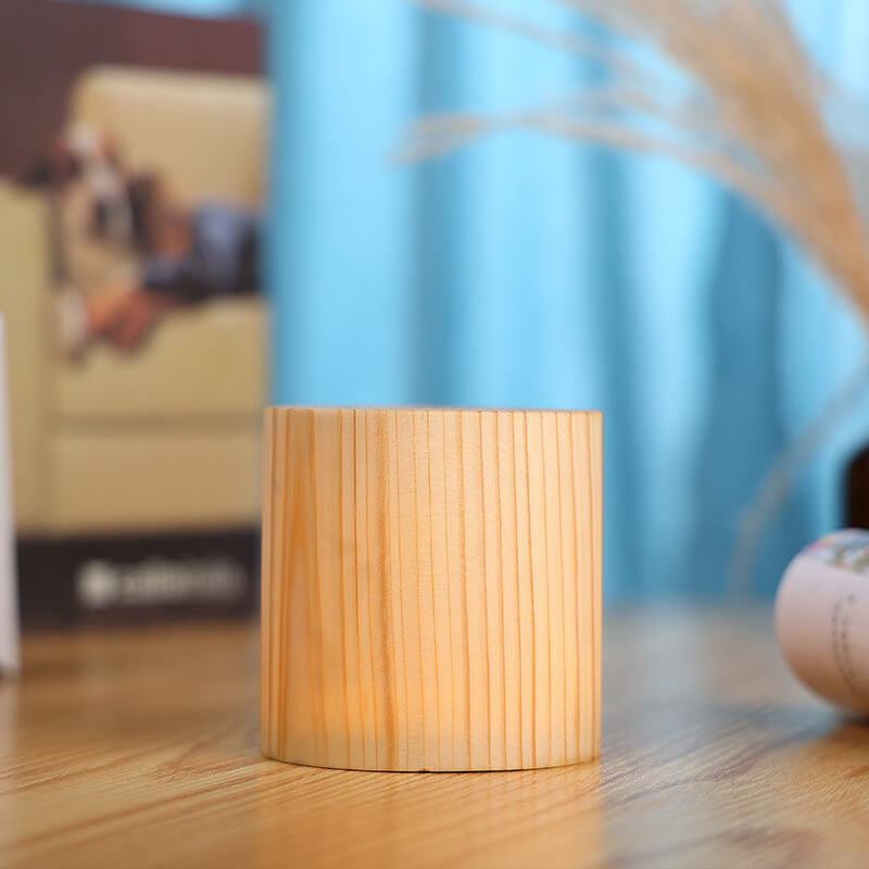 Creative Wood LED Touch Night Table Lamp 1-Light