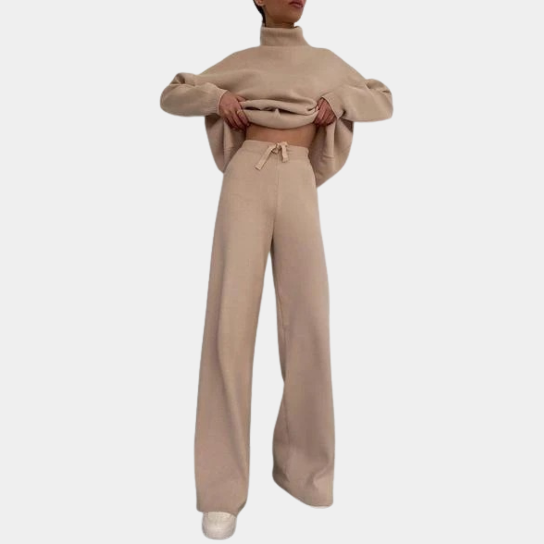 Casual Cotton Set Splicing