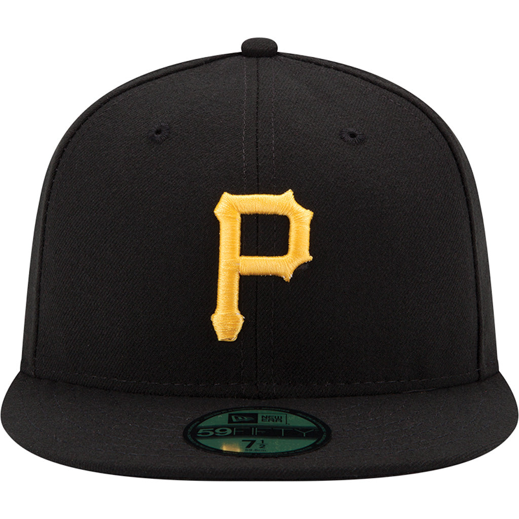 MLB Pittsburgh Pirates Youth New Era Home Authentic Collection 59FIFTY Fitted Hat - Black