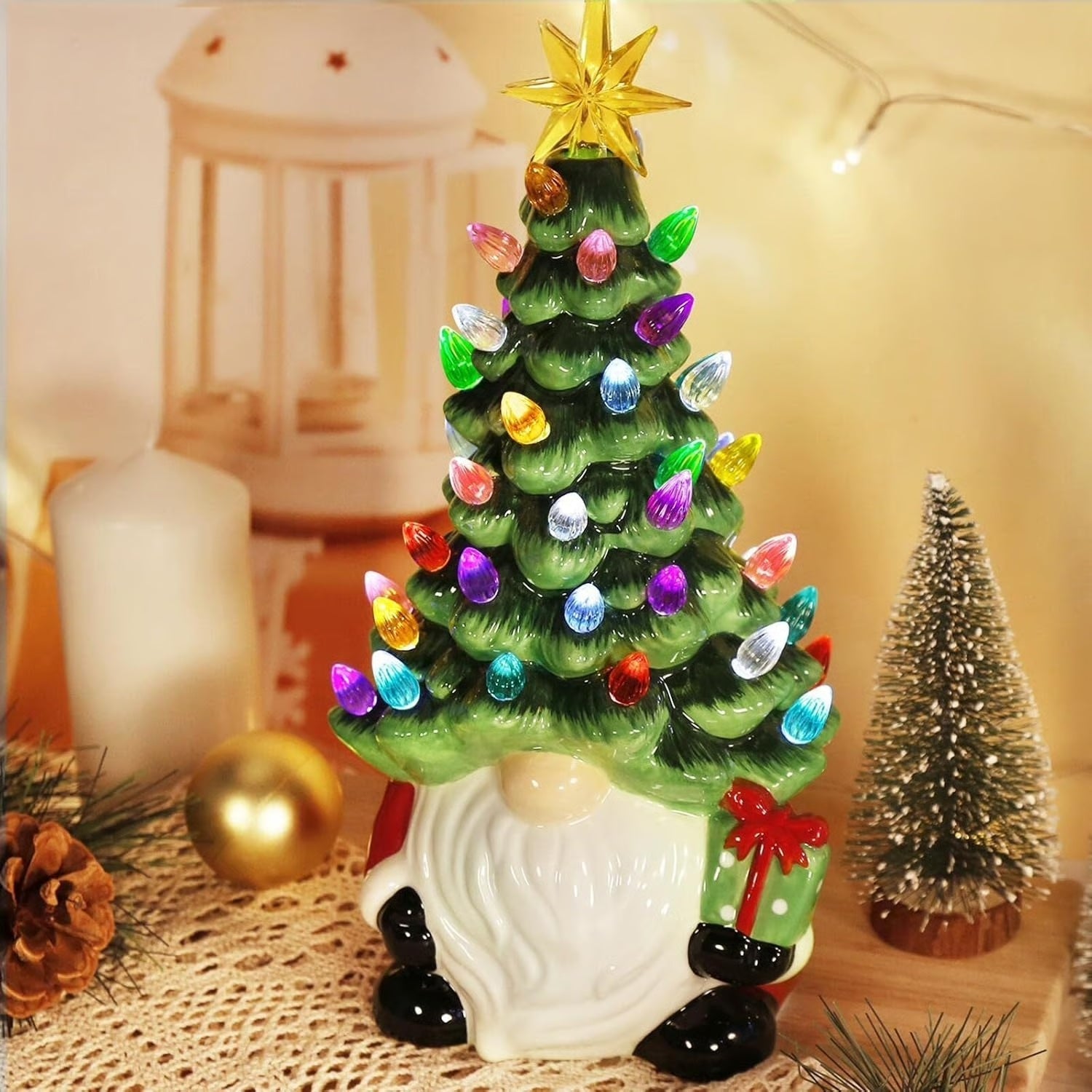 Árbol gnomo iluminado DIY - Mejor regalo para la familia