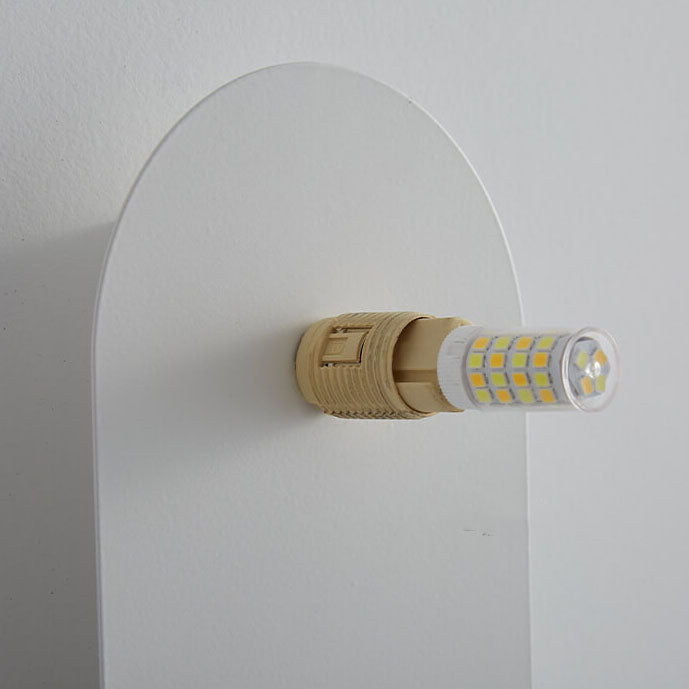 Nordic Minimalist Glass Globe Wall Sconce Light 1-light