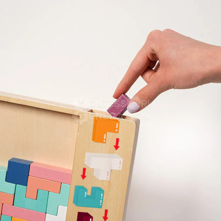 Tetris Montessori in Legno