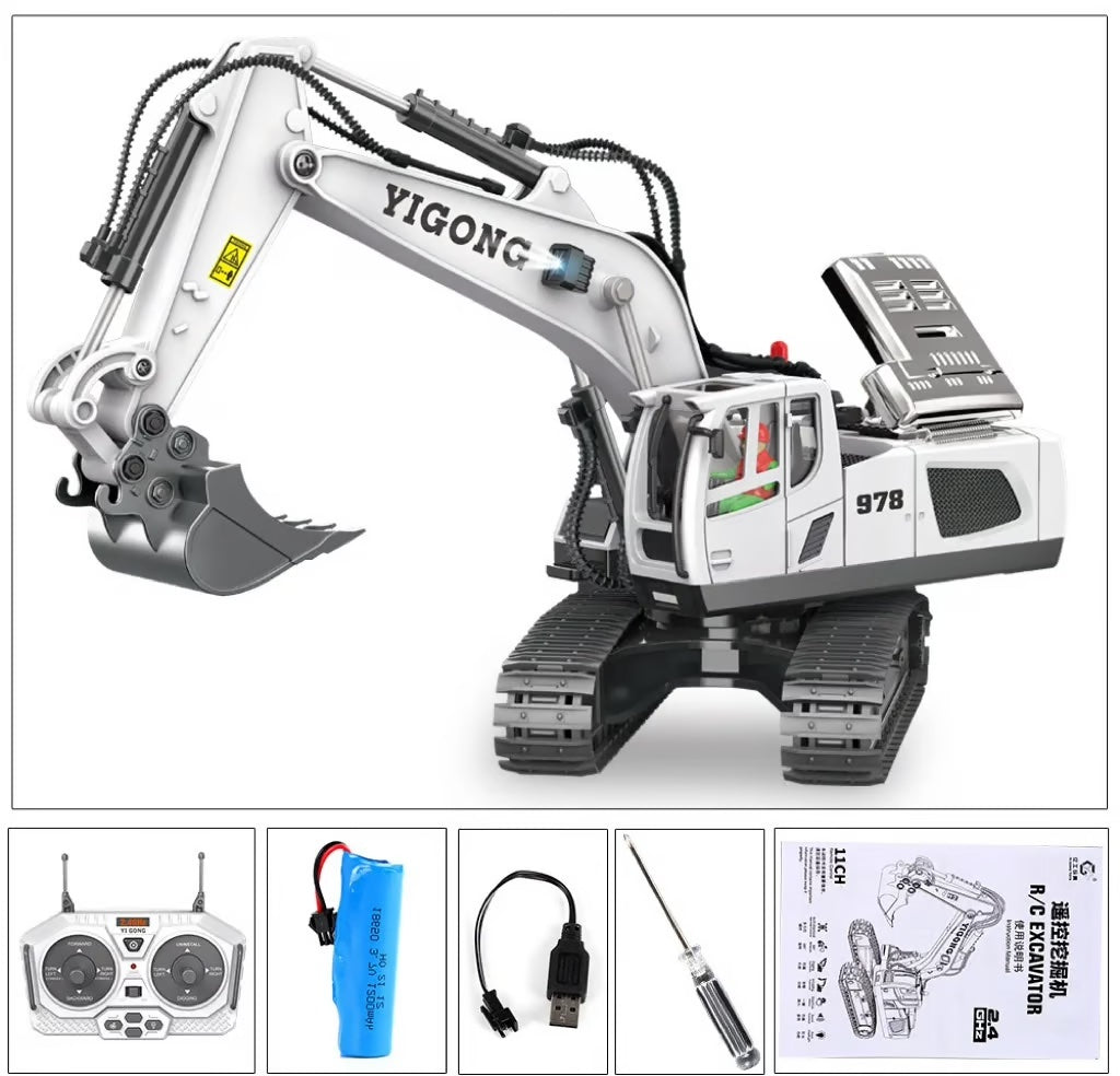 Excavadora hidráulica fresada CNC: modelo para entusiastas