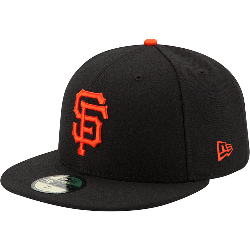 MLB San Francisco Giants Youth New Era Home Authentic Collection 59FIFTY Fitted Hat - Black
