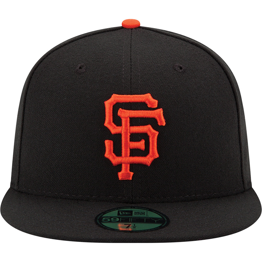 MLB San Francisco Giants Youth New Era Home Authentic Collection 59FIFTY Fitted Hat - Black