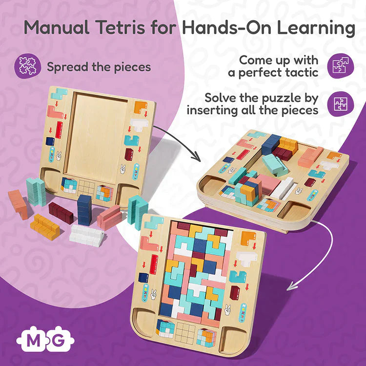 Tetris Montessori in Legno