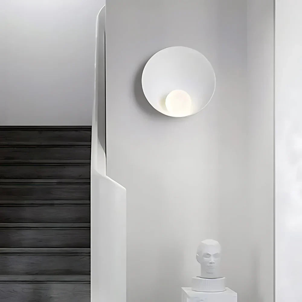 Modern Japandi Resin Bowl Wall Sconce G9 1-Light