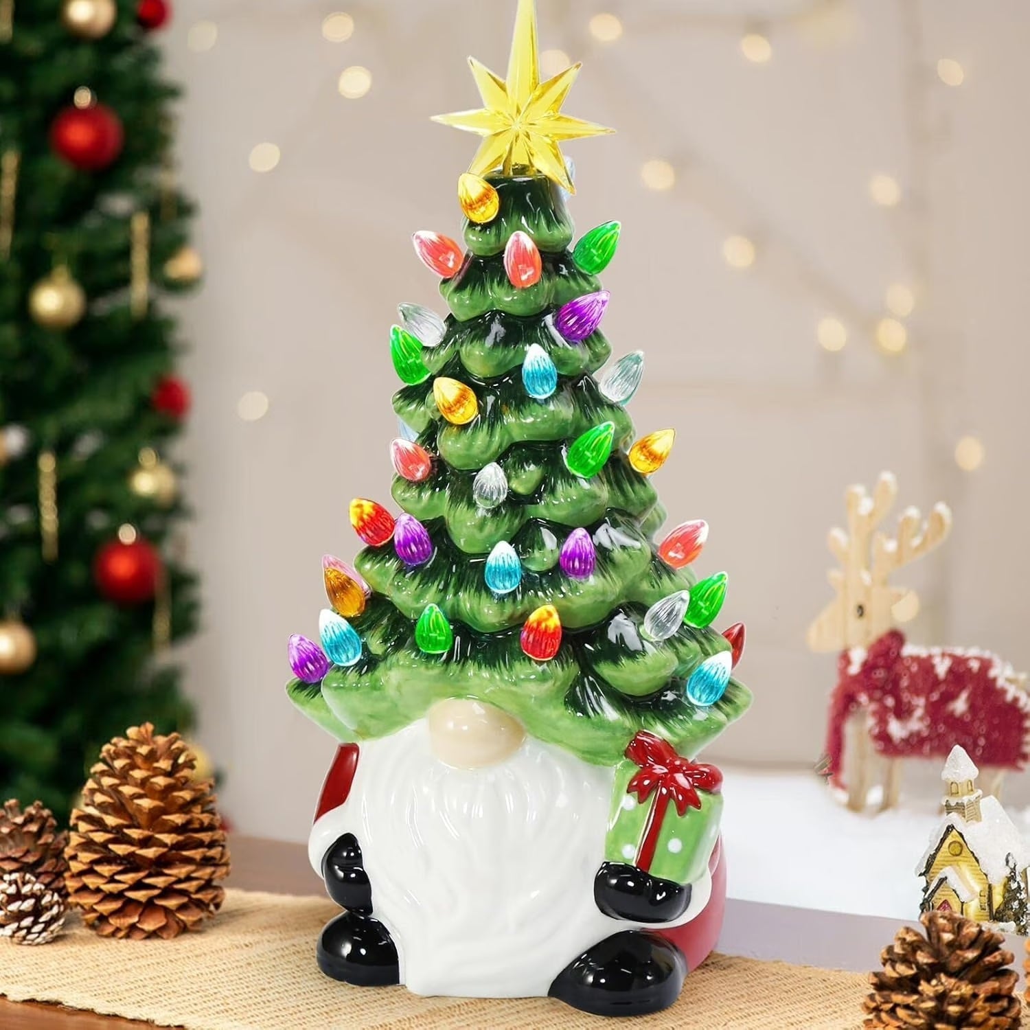 Árbol gnomo iluminado DIY - Mejor regalo para la familia