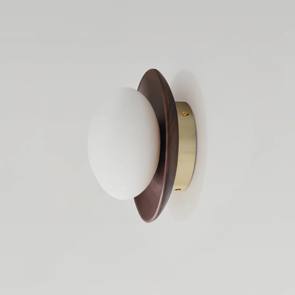 Nordic Wood Globe Wall Sconce LED 1-Light