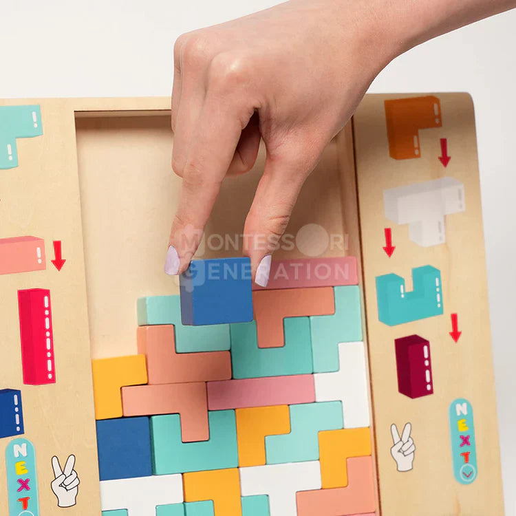 Tetris Montessori in Legno