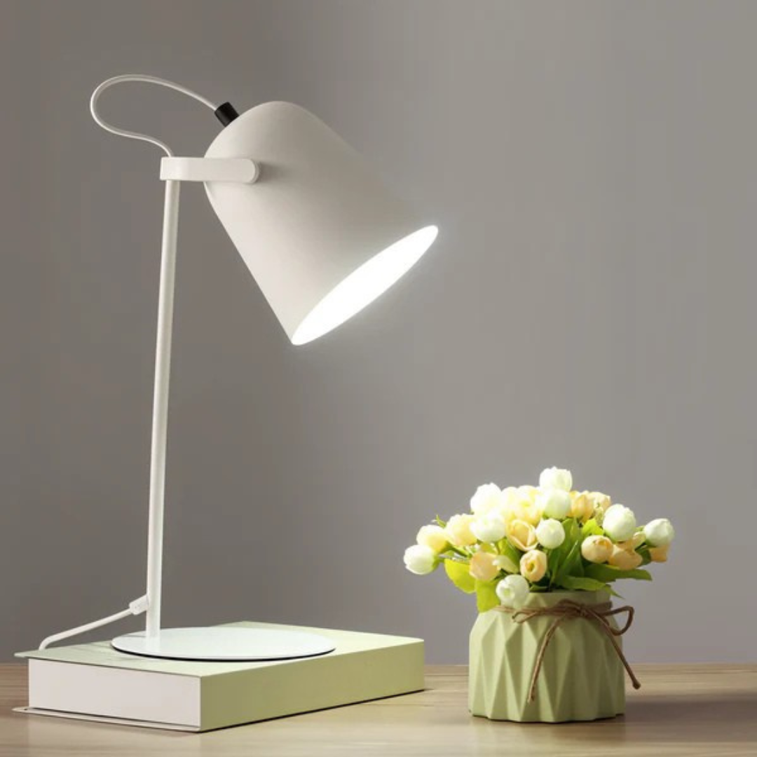 Modern Minimalist Metal Cone LED Table Lamp 1-Light