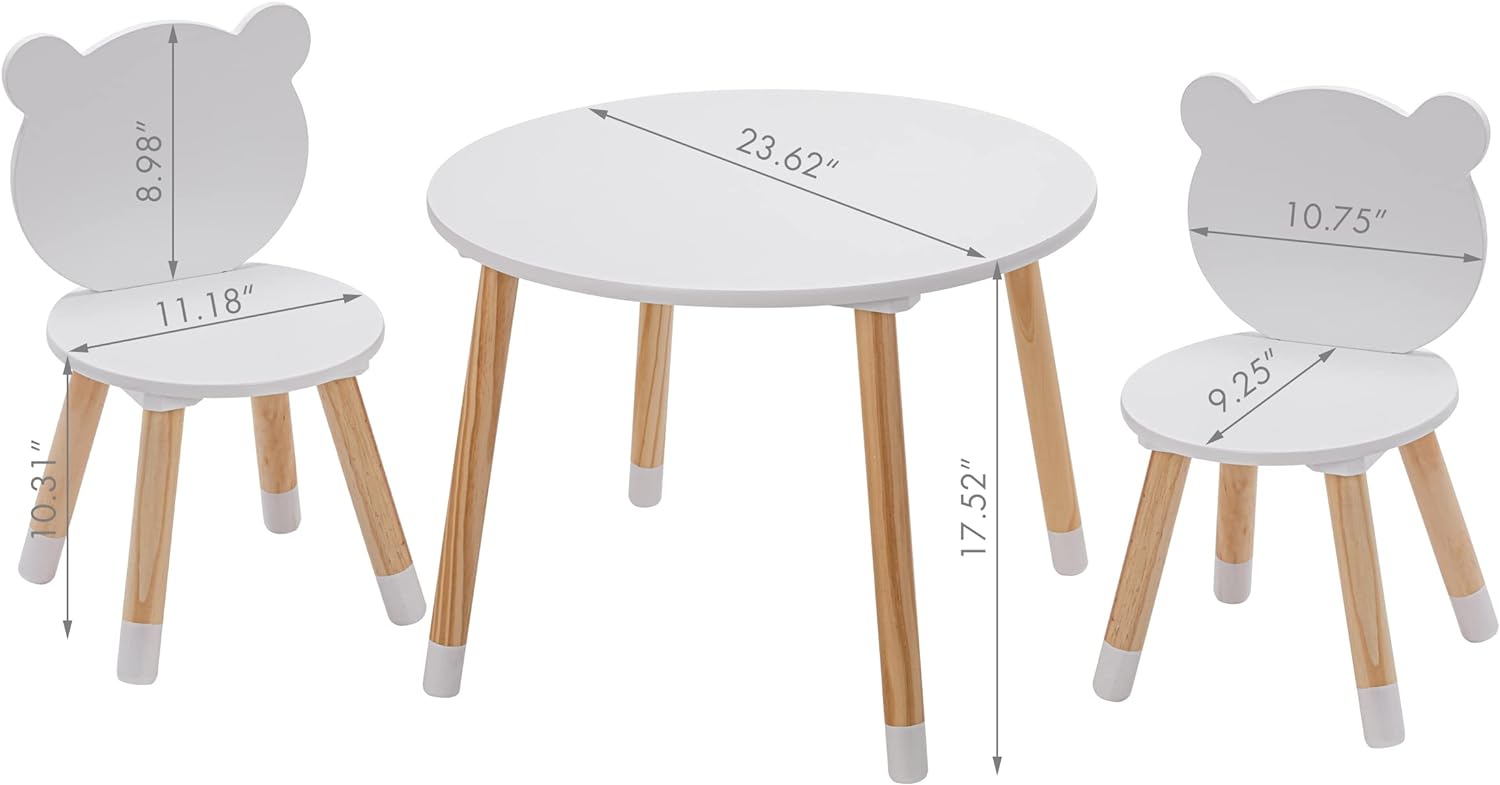Set de mesa y sillas Montessori para niños