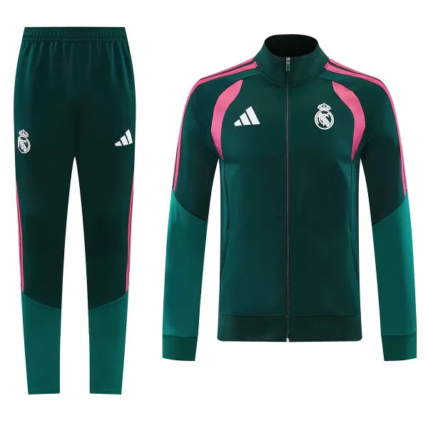 Real Madrid Training Tracksuit Kit(Jacket+Pants) Green 2026/27 - Image 1