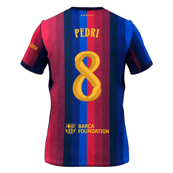 PEDRI #8 Barcelona Home Jersey 2026/27 - UCL Font - Image 1