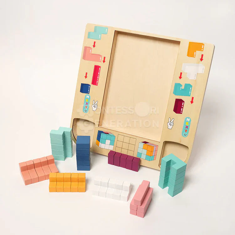 Tetris Montessori in Legno