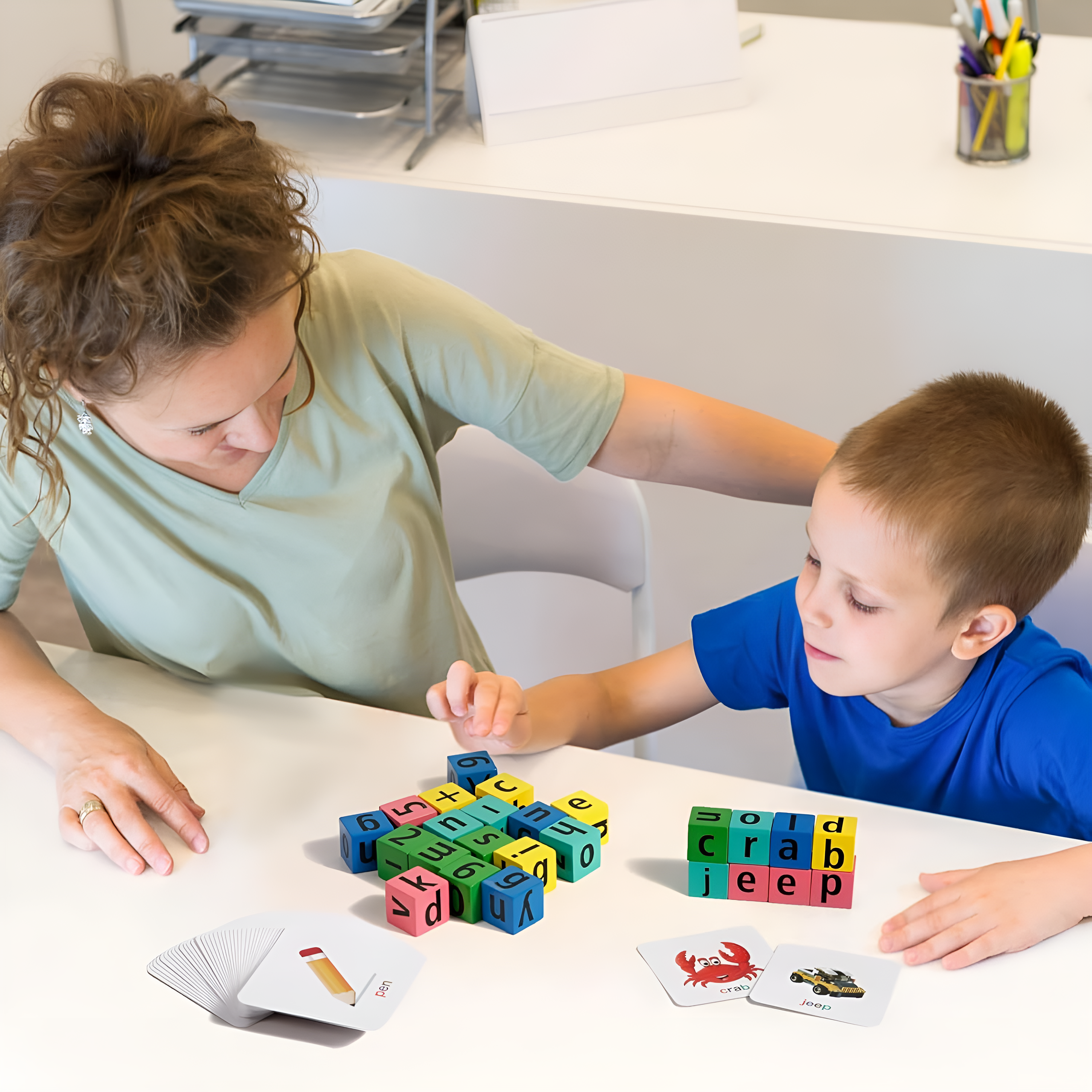 Montessori Snelle Spelling Kubussen