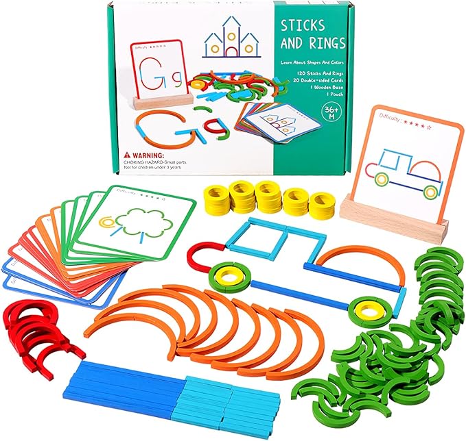 Bastoncini per giochi di pattern Montessori