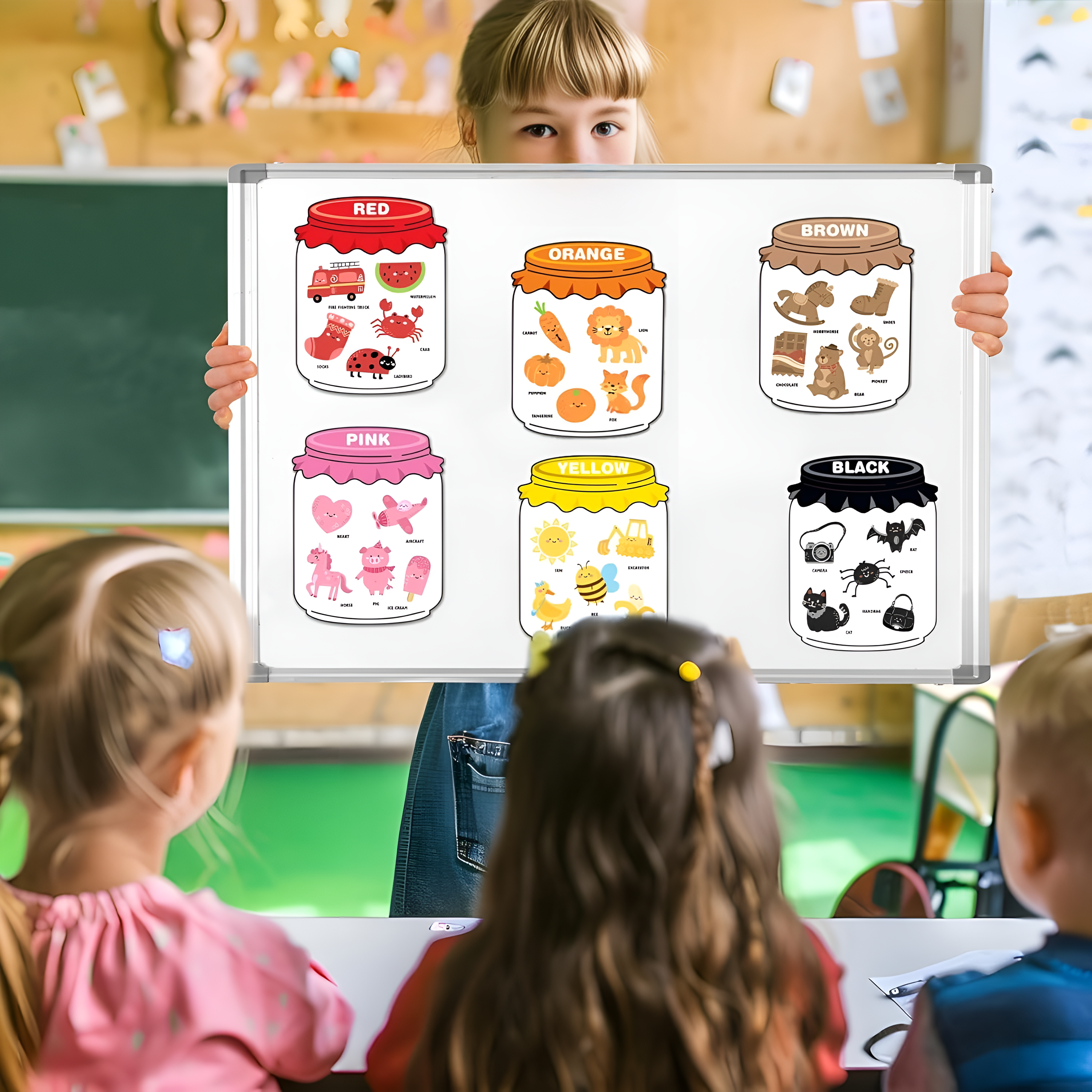 Juego de combinación de colores magnético Montessori