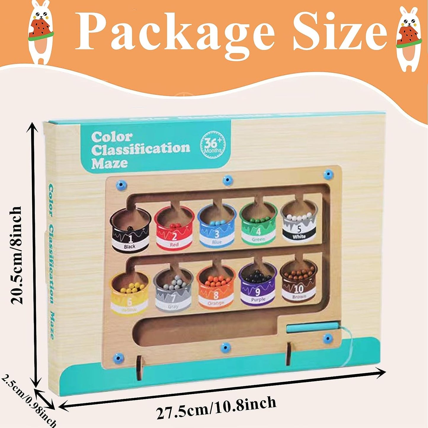 Color & Number Magnetic Board