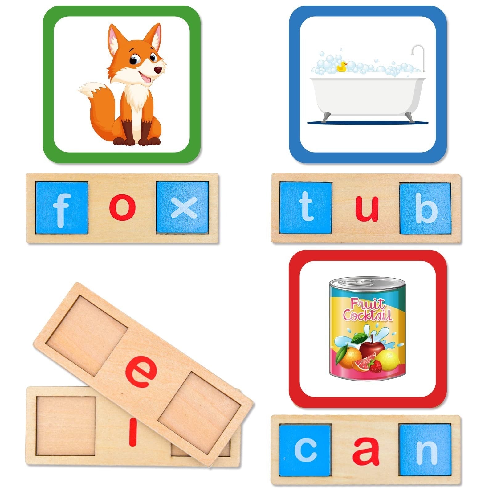 Kit de tarjetas didácticas de ortografía Montessori