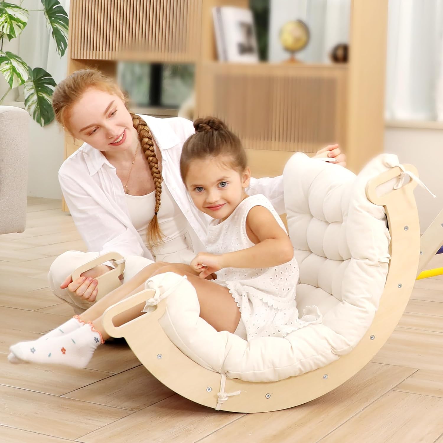 Arco da arrampicata Montessori e letto a dondolo