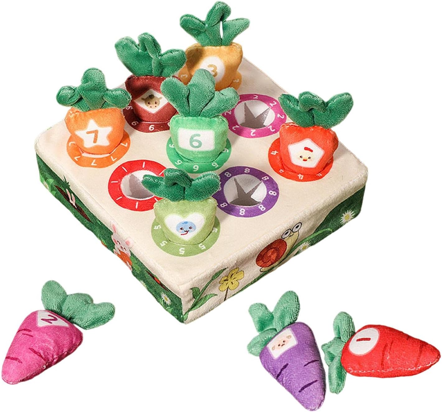 Juego de Correspondencia de Zanahorias de Peluche