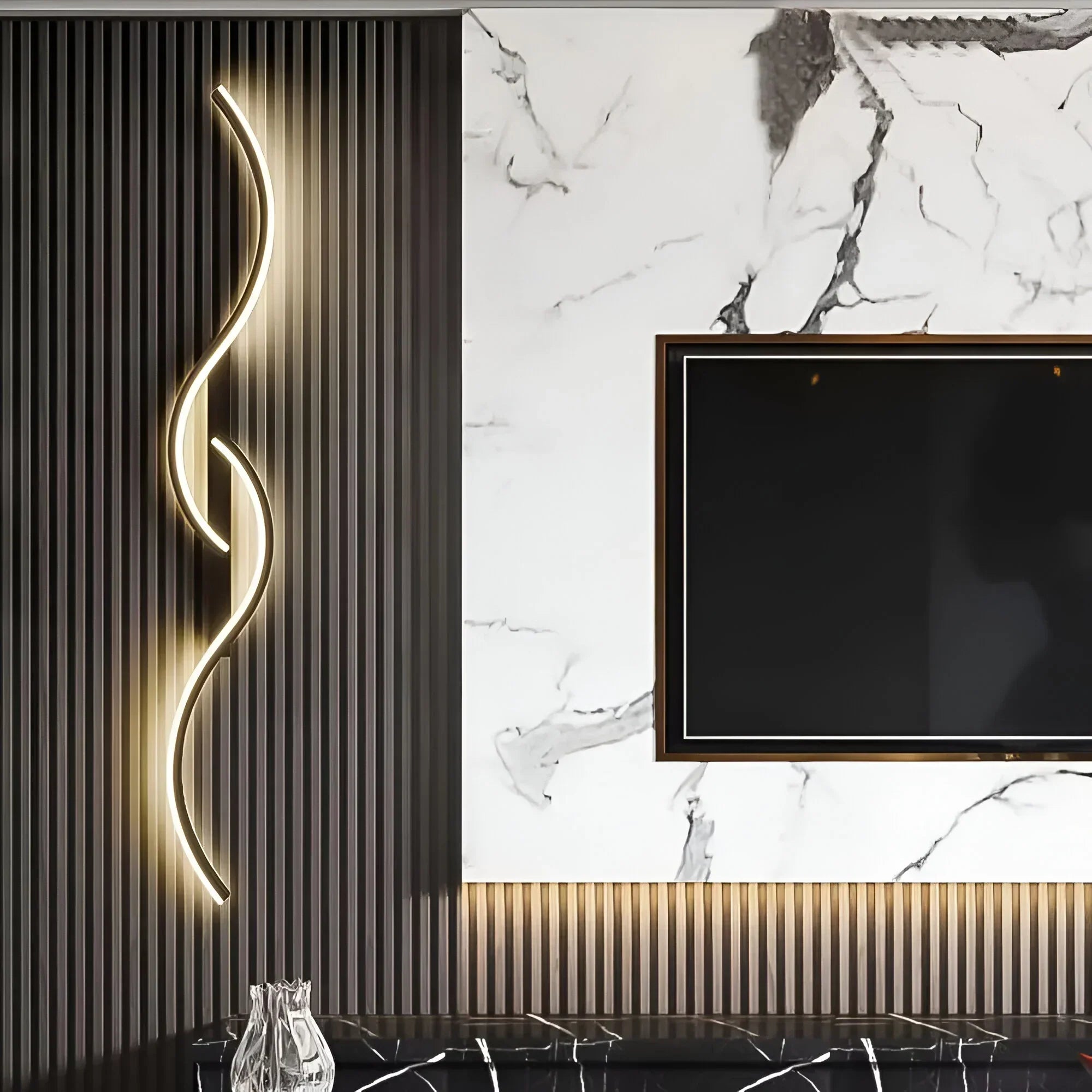 WaveGlow – Elegant Curved Wall Light