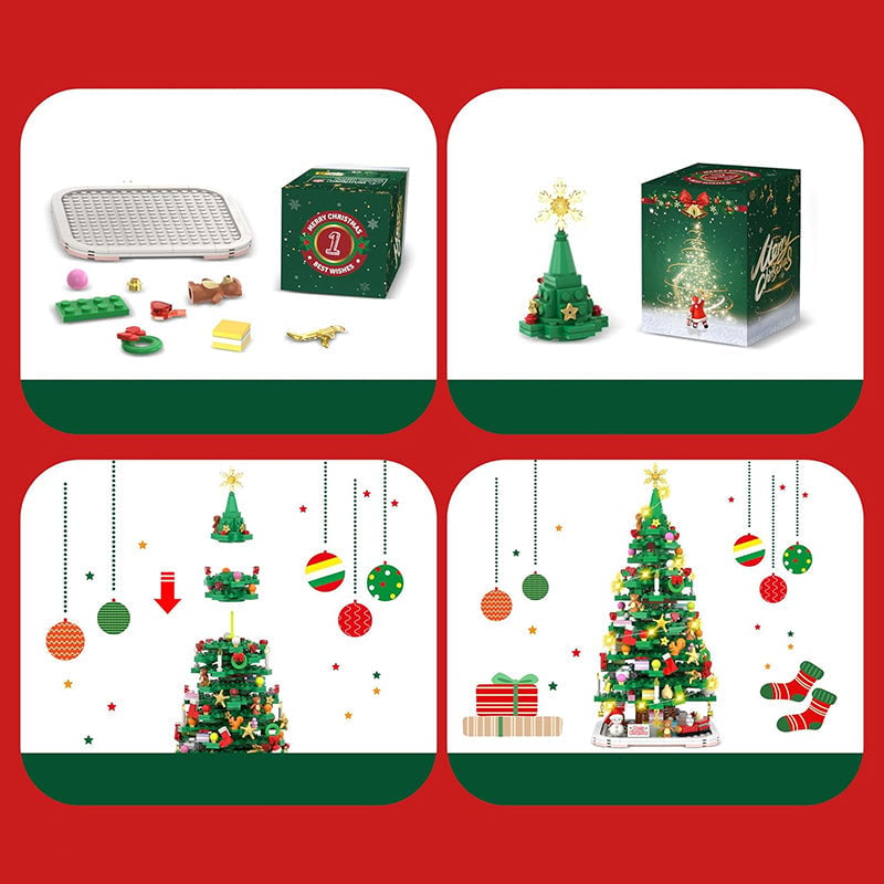 Set de juguete para construir árbol de Navidad 2024