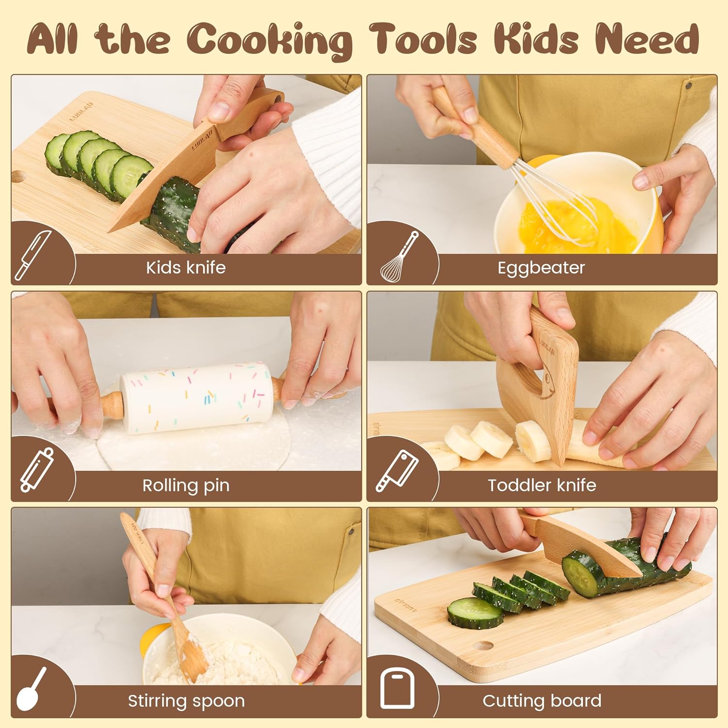Set da cucina in legno per bambini