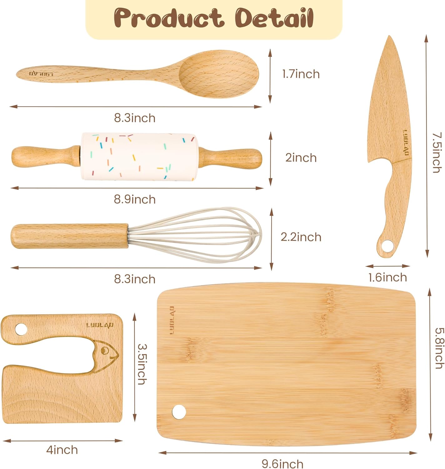 Set de cocina de madera para niños