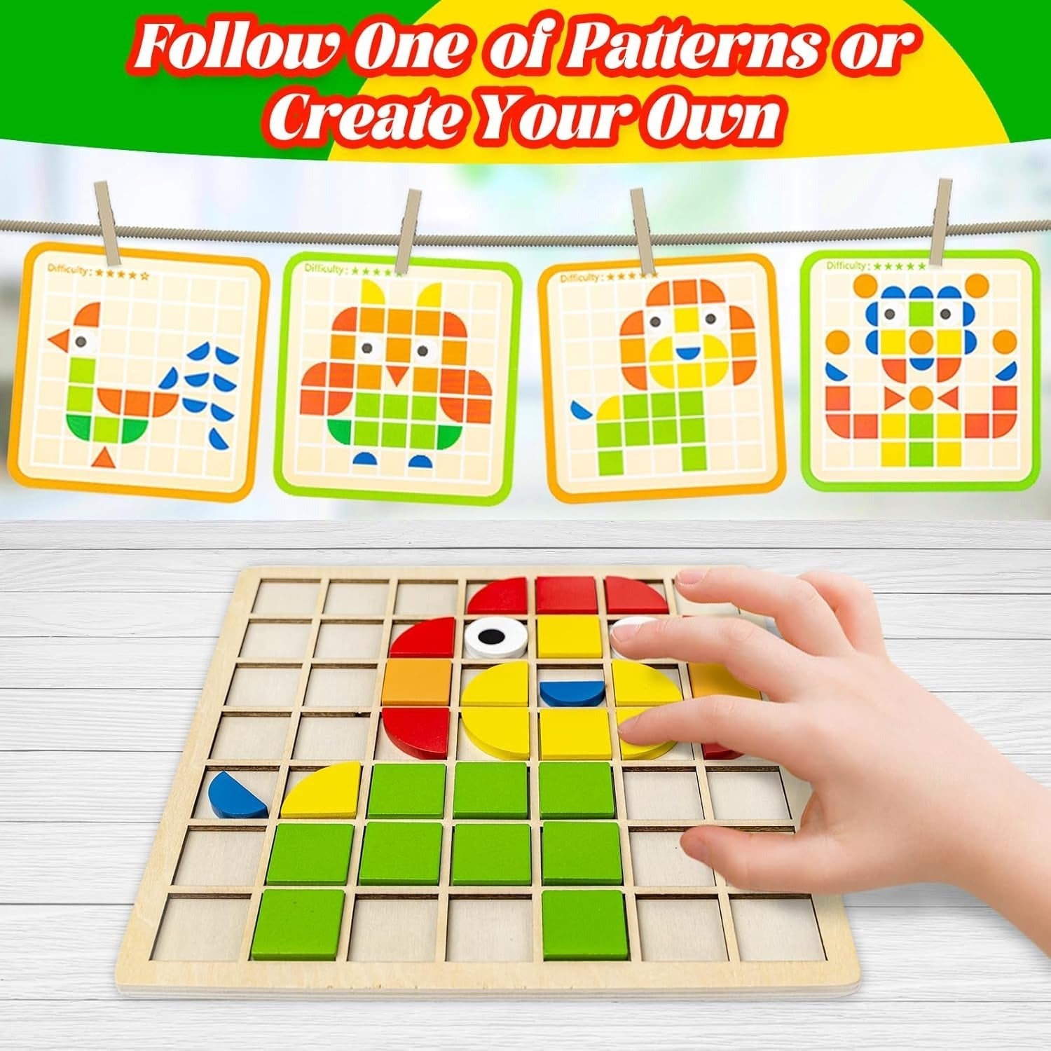 Puzzle di riconoscimento dei pattern Montessori