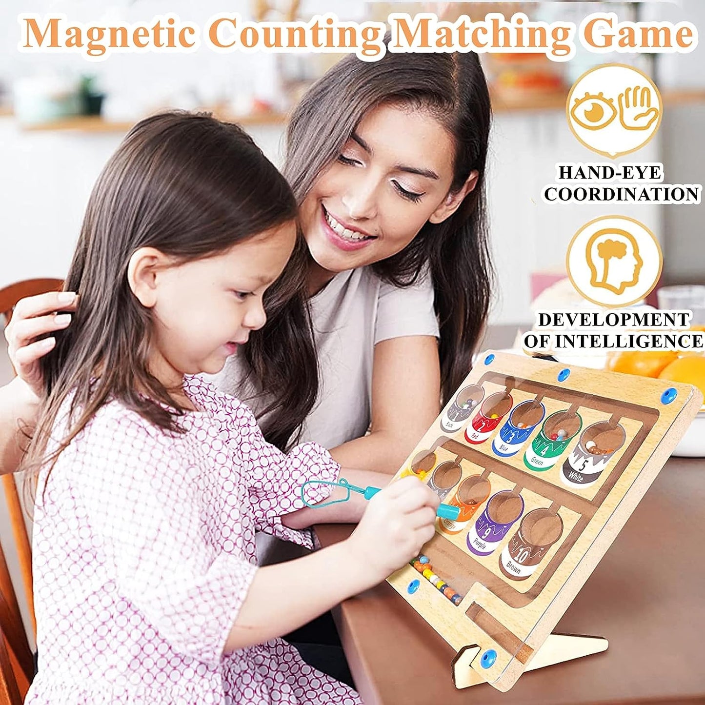 Color & Number Magnetic Board