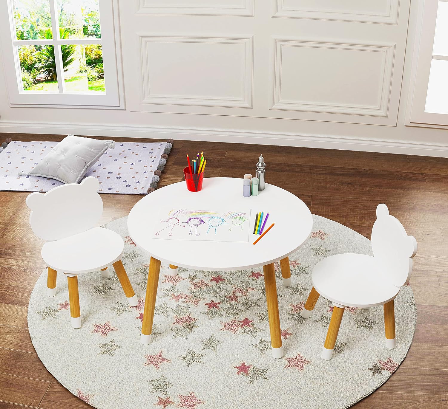Set tavolo e sedie Montessori per bambini