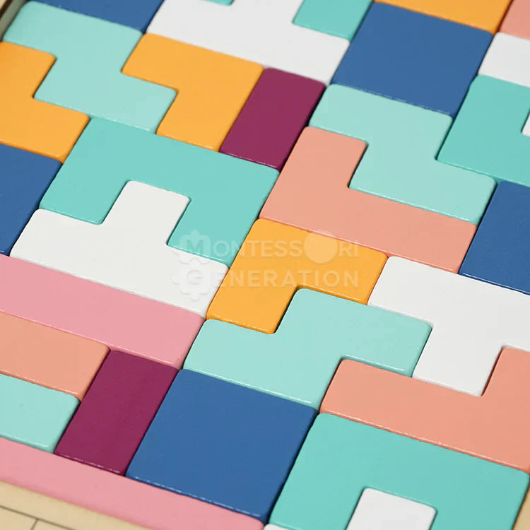 Tetris Montessori in Legno
