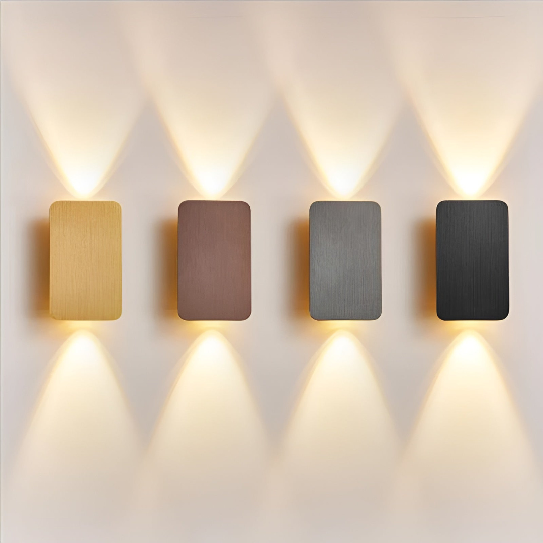 Minimalist Glass Wall Sconce LED 2-Lights