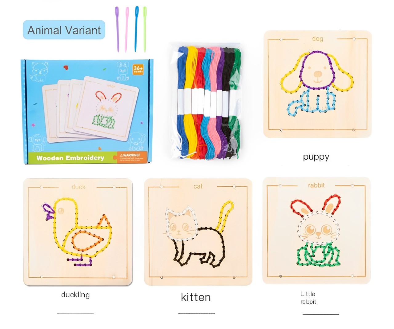 Gioco Montessori per infilare