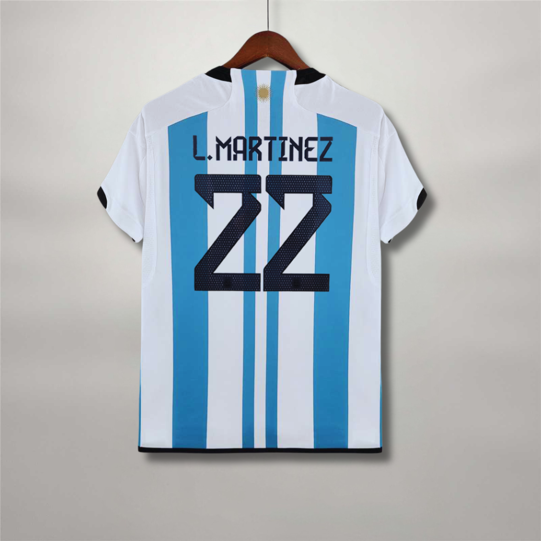 Argentina Home Jersey 2022 World Cup Winners