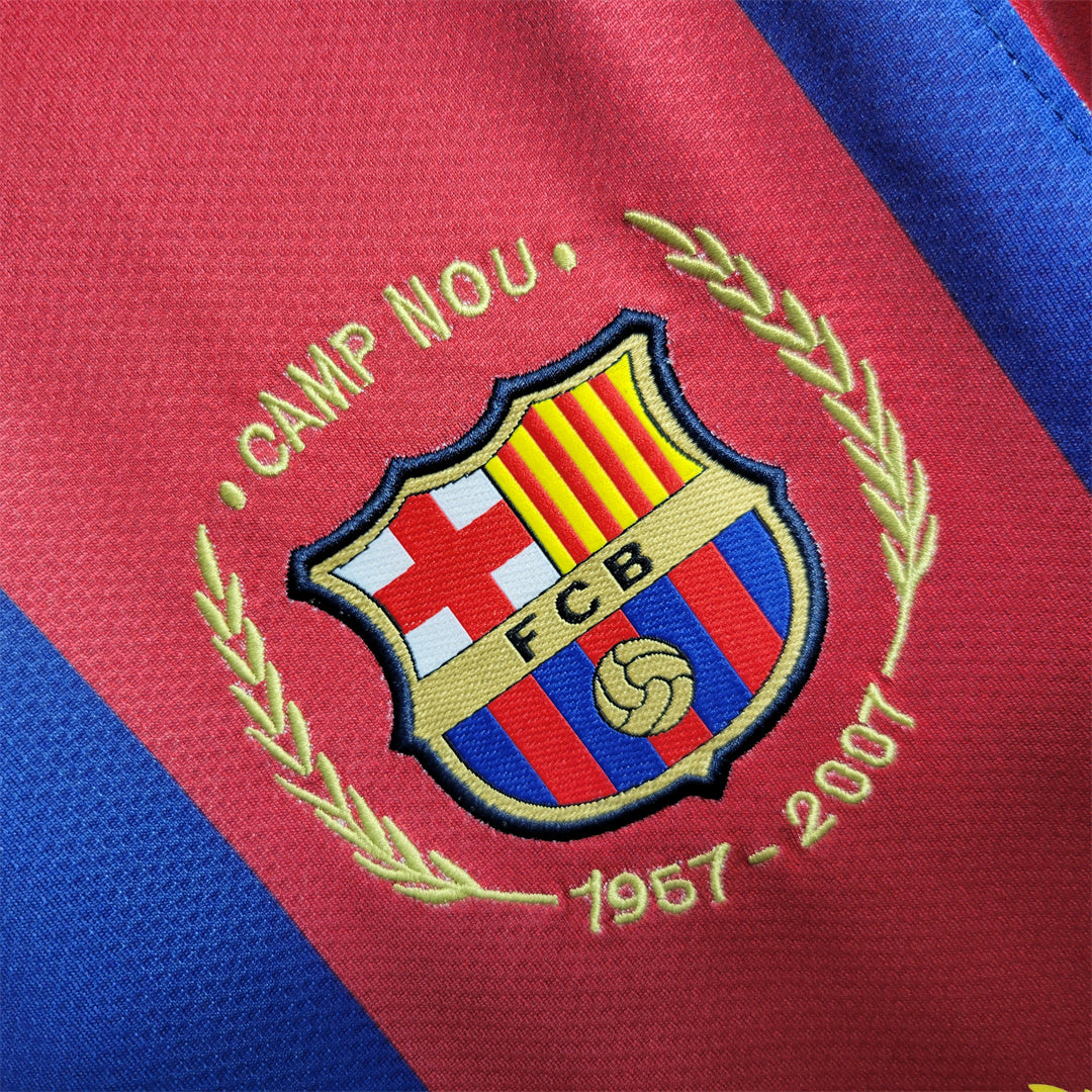 Barcelona Home Jersey 50th Camp Nou 2007/08