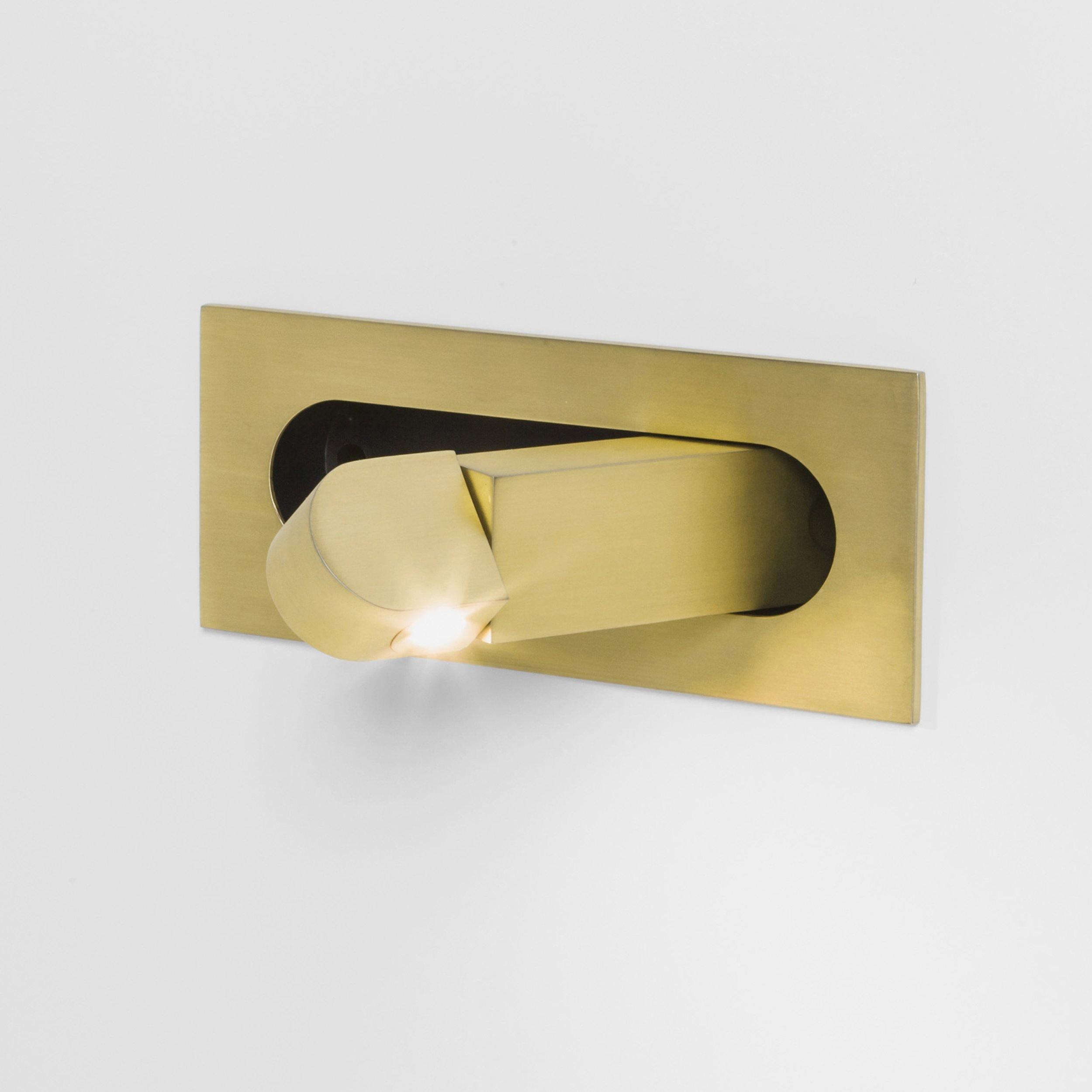 Modern Recessed Rectangular Adjustable LED Wall Sconce 1-Light