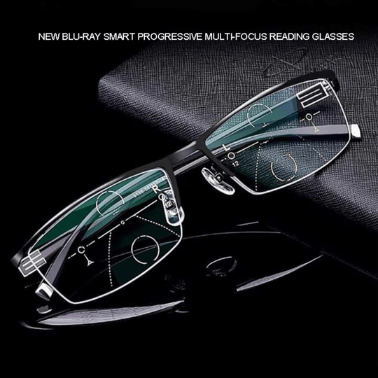 German Smart Progressive Glasses | Adaptive Multifocal Eyewear with Clear Vision