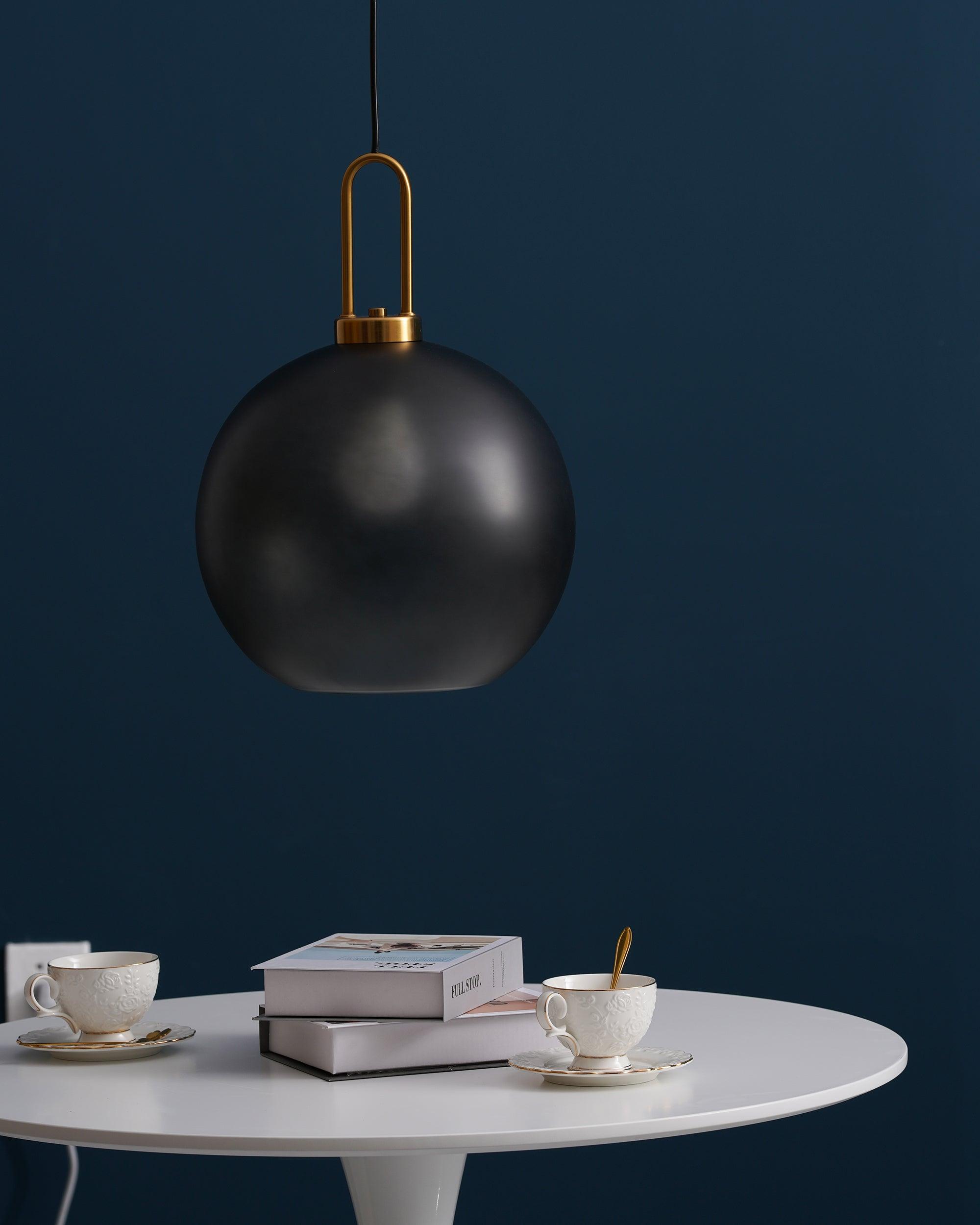 Modern Cylinder Glass Brass Pendant Light 1-Light